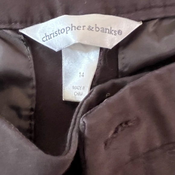 Christopher & Banks brown dress pants Size 14 - Picture 3 of 9